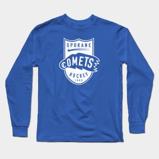 Defunct Spokane Comets WHL Hockey 1963 Long Sleeve T-Shirt